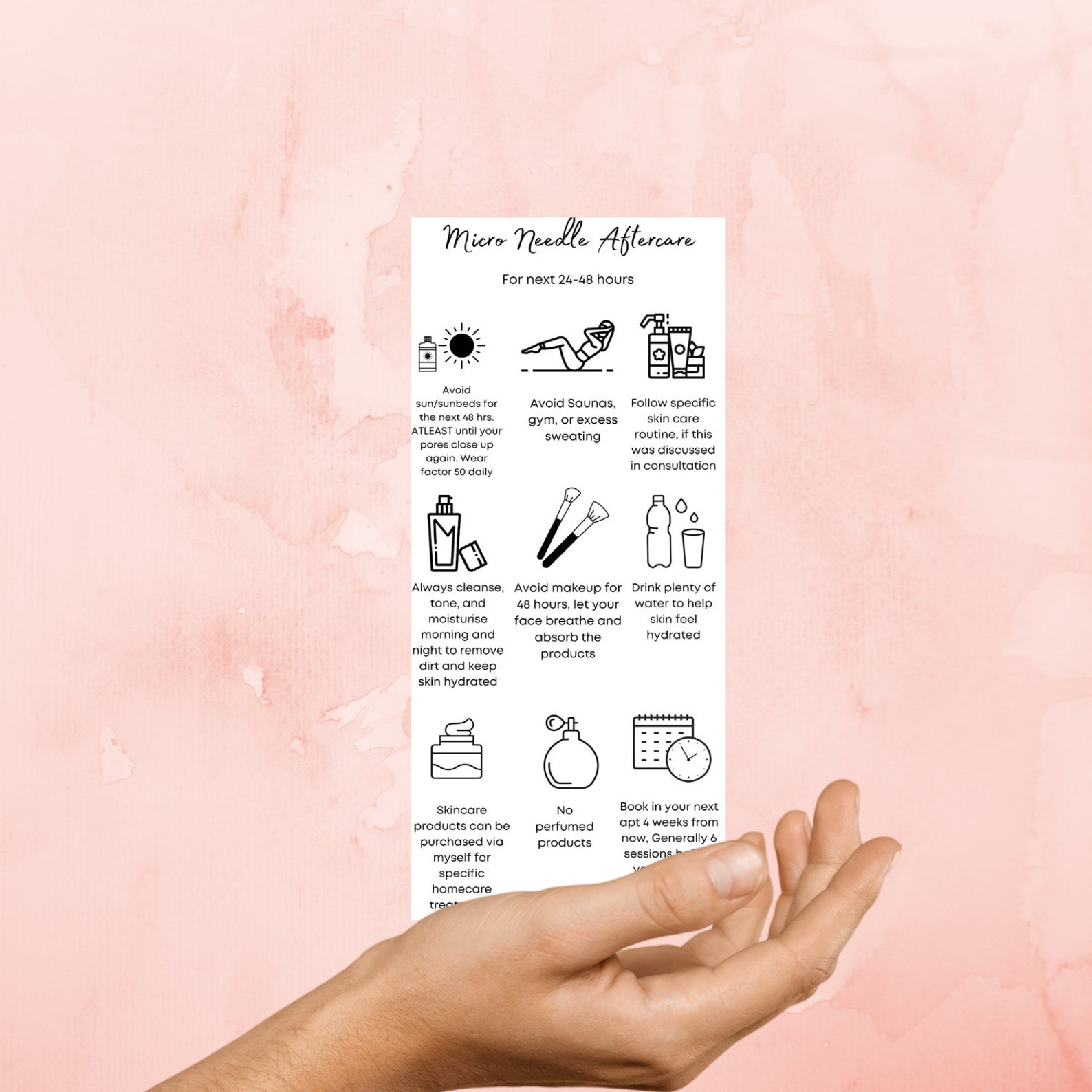 Microneedling Aftercare Instructions Etsy