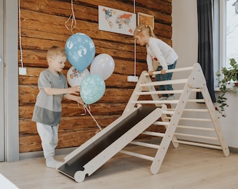 DIY Kids Climbing Wall Plans: Montessori Climber, Ladder & Slide (PDF)