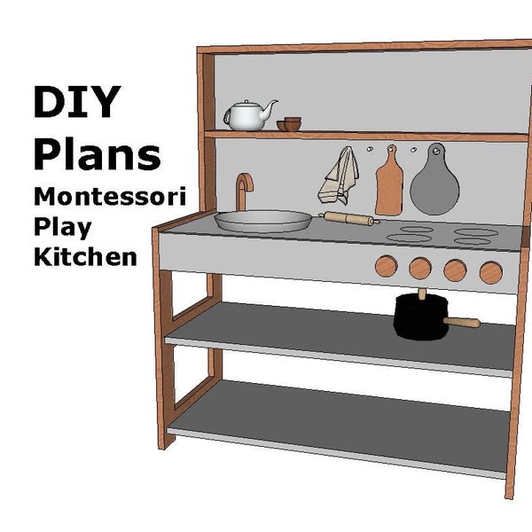 Build Your Own Montessori Play Kitchen: DIY Plans for Little Chefs