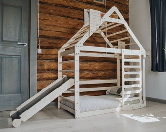 Commercial Licence. DIY Plans for Montessori Toddler Floor House Bed / Climbing Playhouse