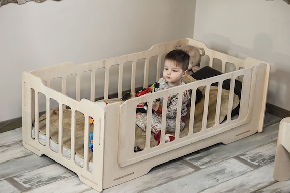 Cunas para Bebes 3 en 1 Convertible Cama para Niños Marco Baby Crib Gray  NEW