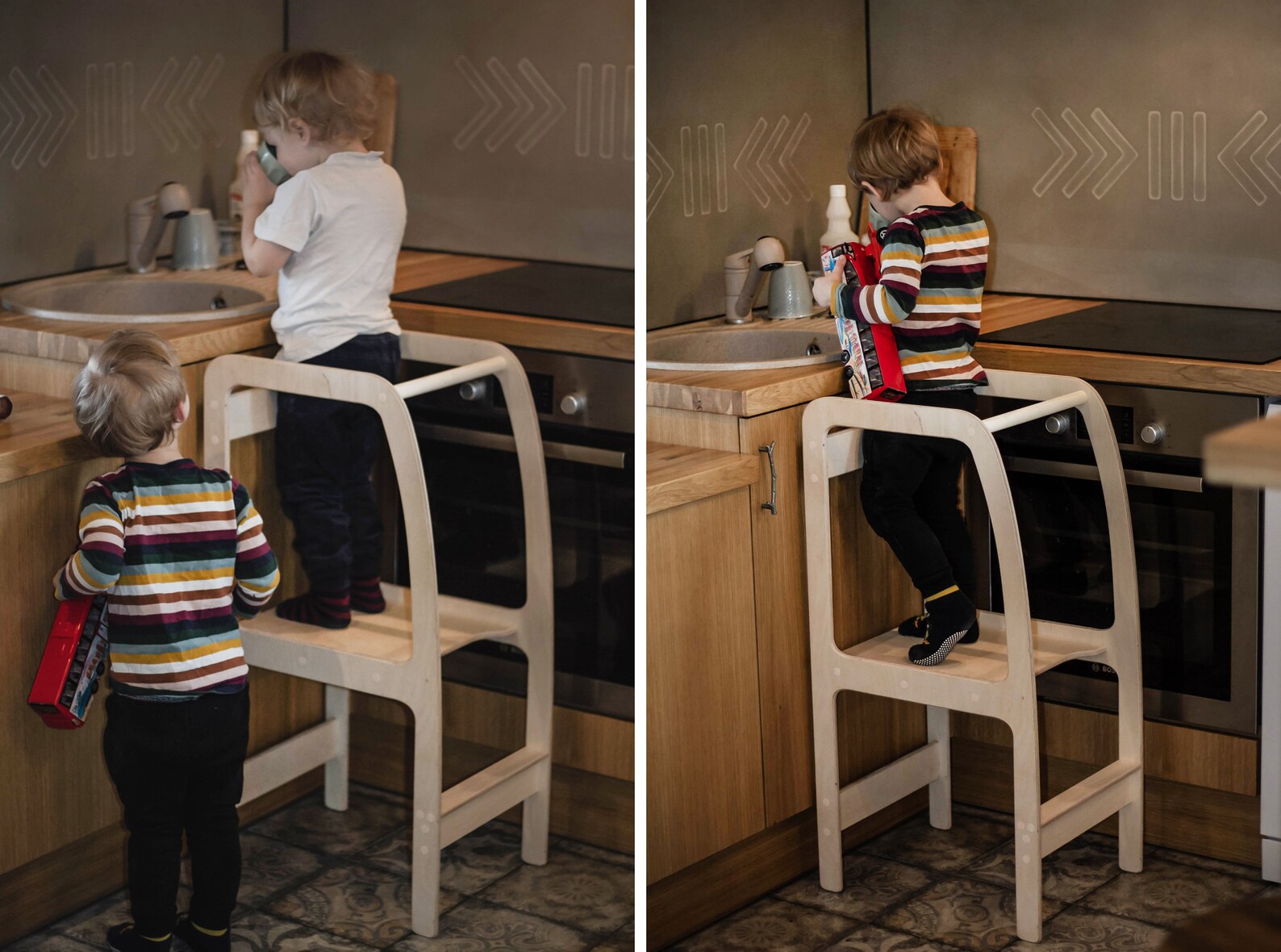 Toddler COUNTER STOOL Kitchen Tower Montessori STEP Stool. Etsy