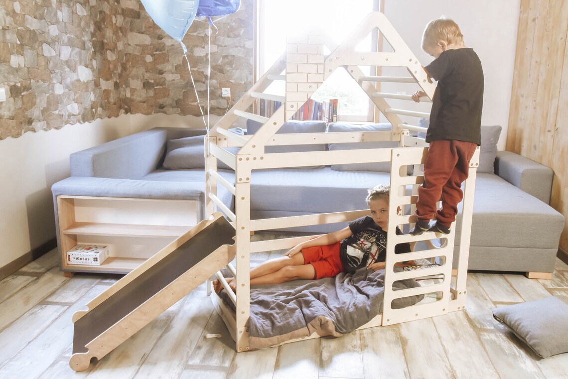 Toddler Floor Bed Montessori House Bed Climber Playhouse. Etsy UK