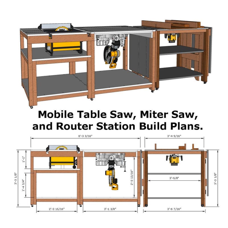 Router Table Saw Plans Etsy