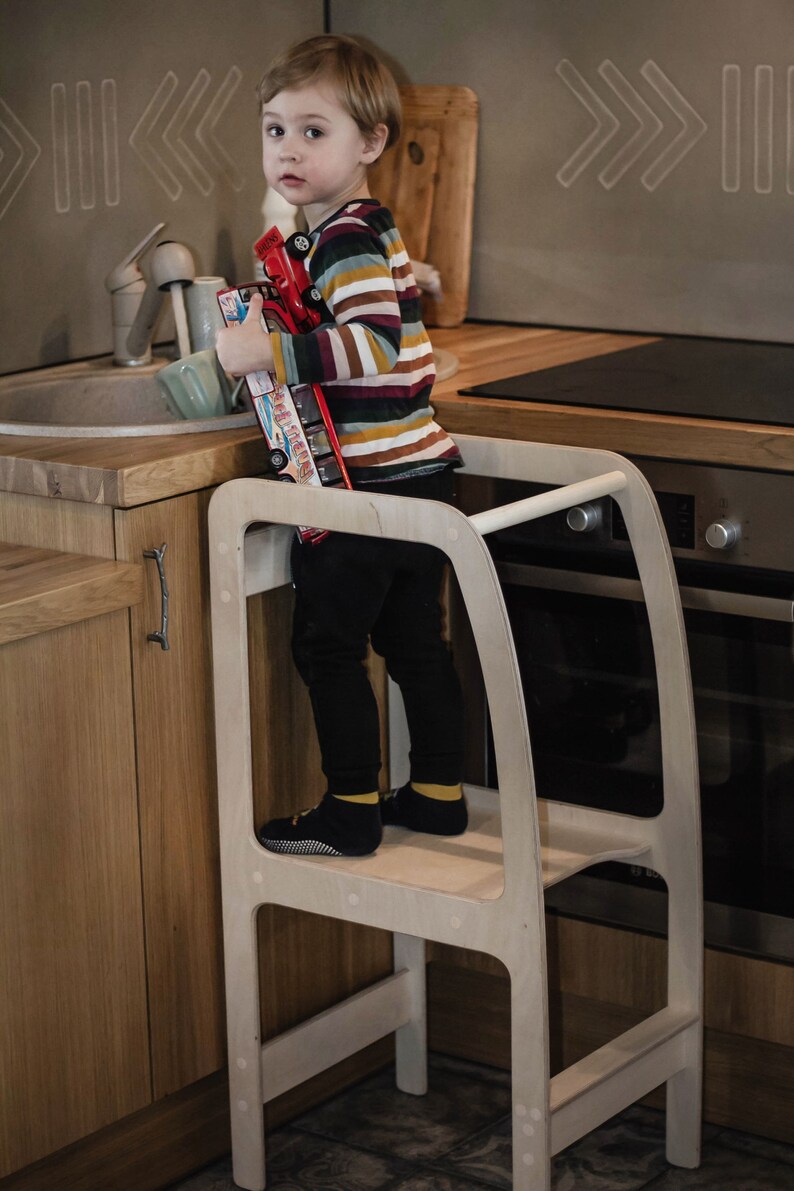 Toddler COUNTER STOOL Kitchen Tower Montessori STEP Stool. Etsy