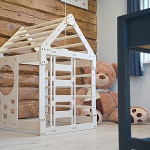 Kids Playhouse with Slide, Toddler Climbing Jungle Gym Home, Indoor Playground