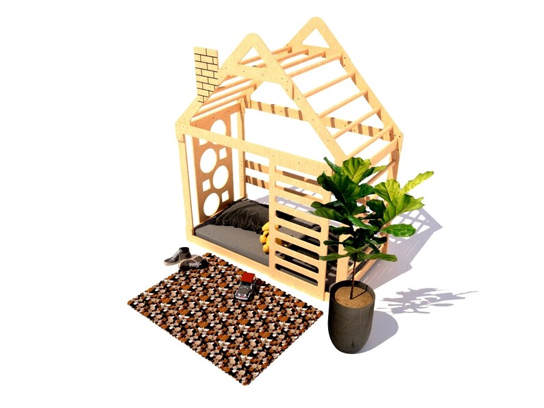 Toddler Floor Bed Montessori House Bed Climber Playhouse. Etsy