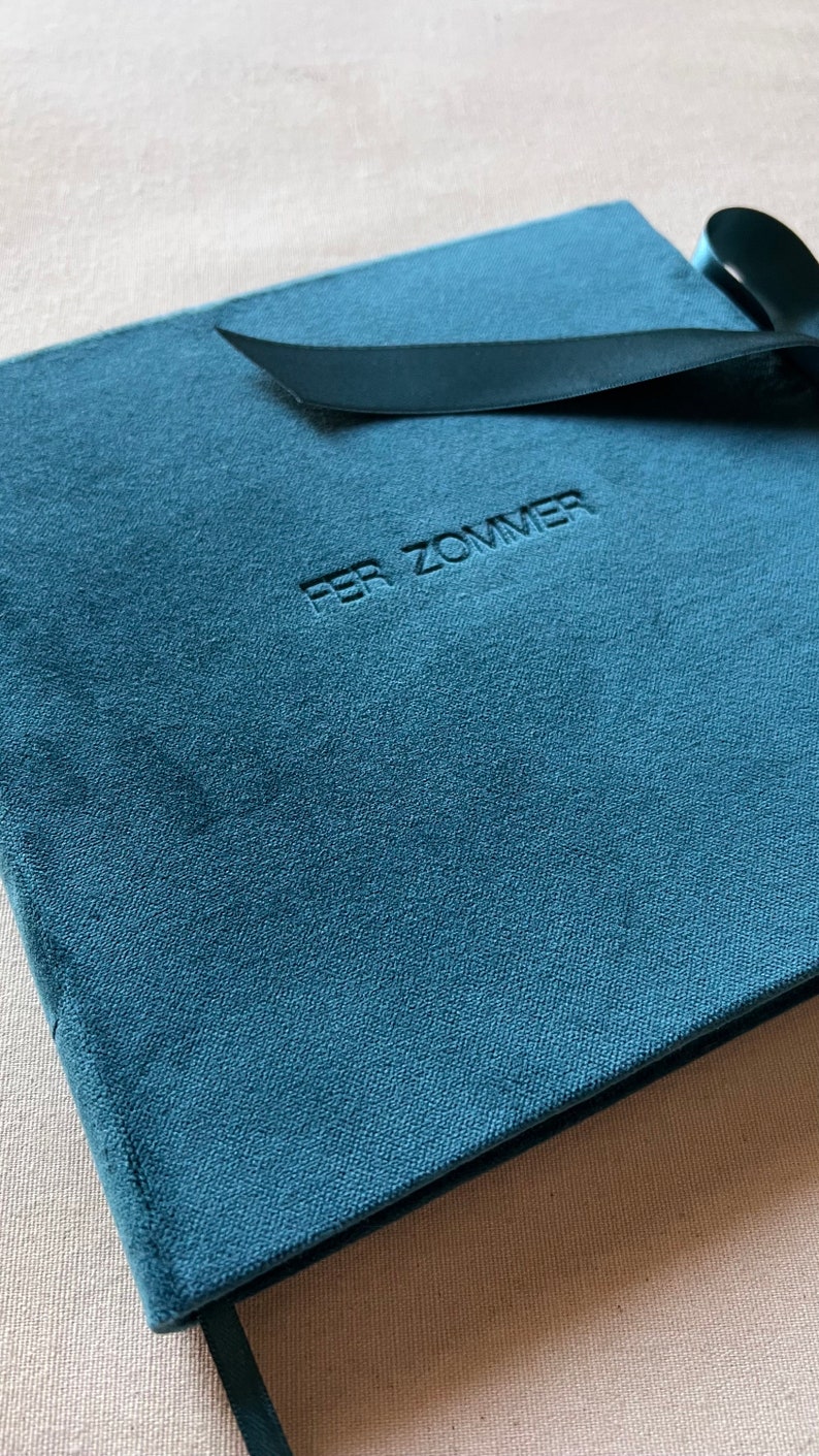 Signature Velvet Book/velvet Notebook/velvet Journal/personalized Diary