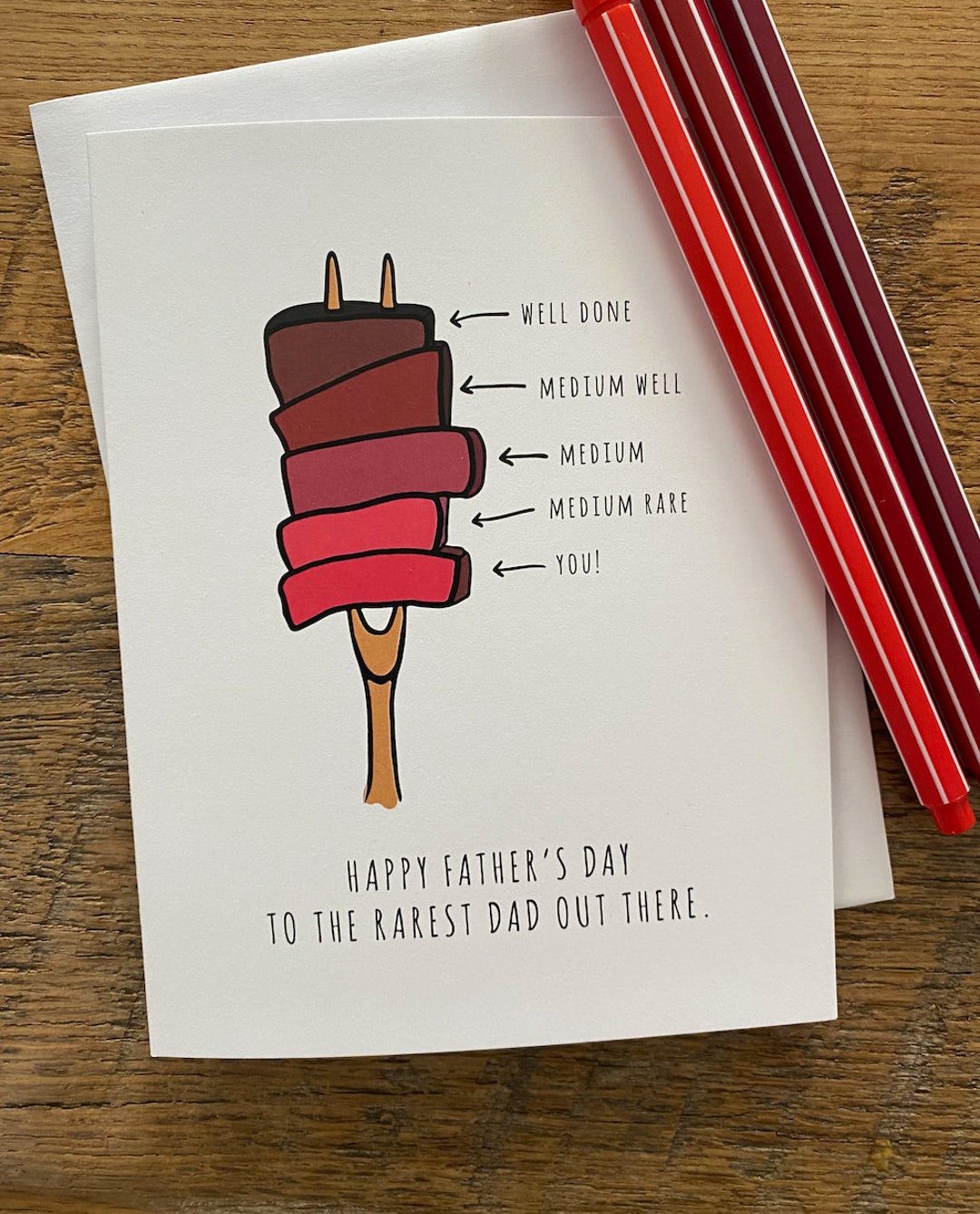 Happy Father's Day Pun Father's Day Greeting Card - Etsy