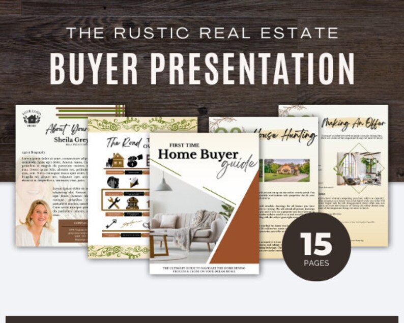 Rustic Home Buyer Guide Real Estate Handout Real Estate Print