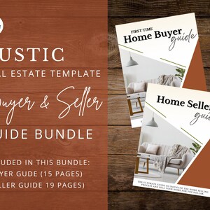 Rustic Real Estate Home Buyer and Seller Guide, Real Estate Buyer Guide, Real Estate Seller Guide, Seller Presentation, Buyer Presentation