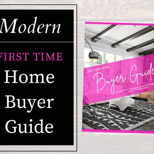 Pink Modern Home Buyer Guide | Real Estate Handout | Real Estate Print | Realtor Information | Real Estate Marketing | Instant Download