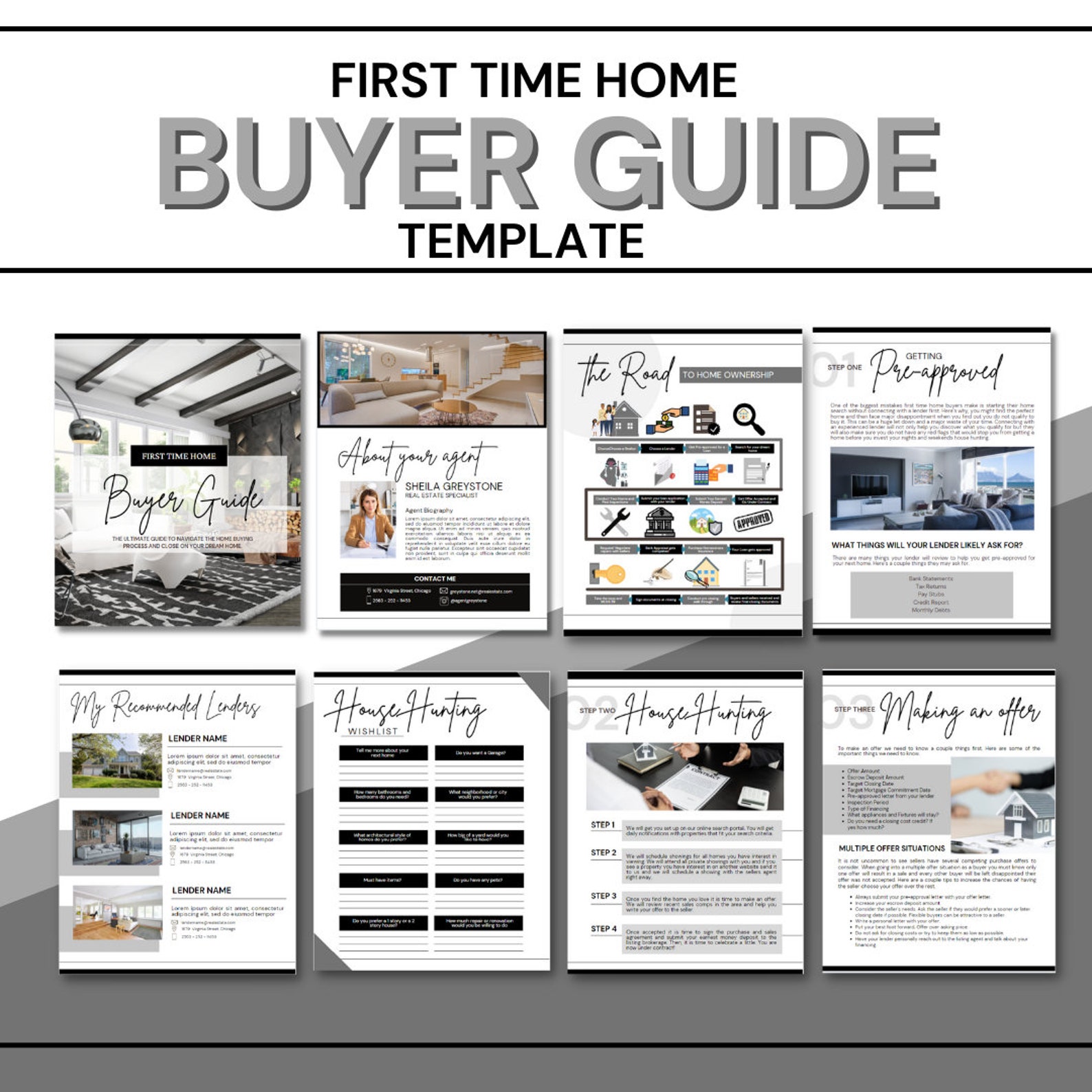Home Buyer Presentation Guide Real Estate Handout Real Etsy