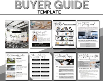 listing presentation kit real estate Home Buyer Presentation Guide | Real Estate Handout | Real Estate Print | Realtor Information | Real Estate Marketing | Instant Download