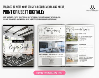 First Time Home Buyer Presentation | Real Estate Print | Realtor Information | Real Estate Marketing | Instant Download