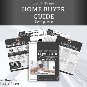 Modern Home Buyer Presentation Guide | Real Estate Handout | Real Estate Print | Realtor Information | Instant Download