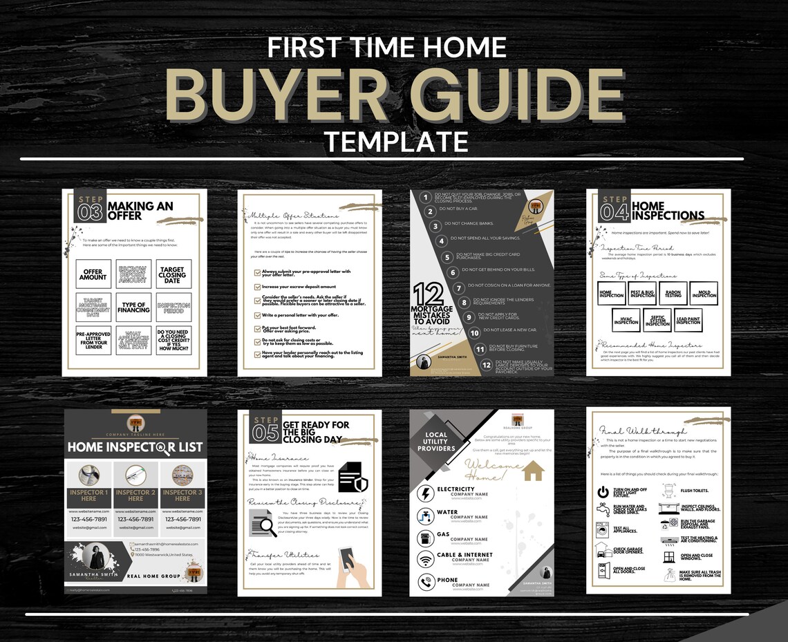 Home Buyer Presentation Guide Real Estate Handout Real - Etsy