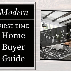 Modern Home Buyer Guide | Real Estate Handout | Real Estate Print | Realtor Information | Real Estate Marketing | Instant Download