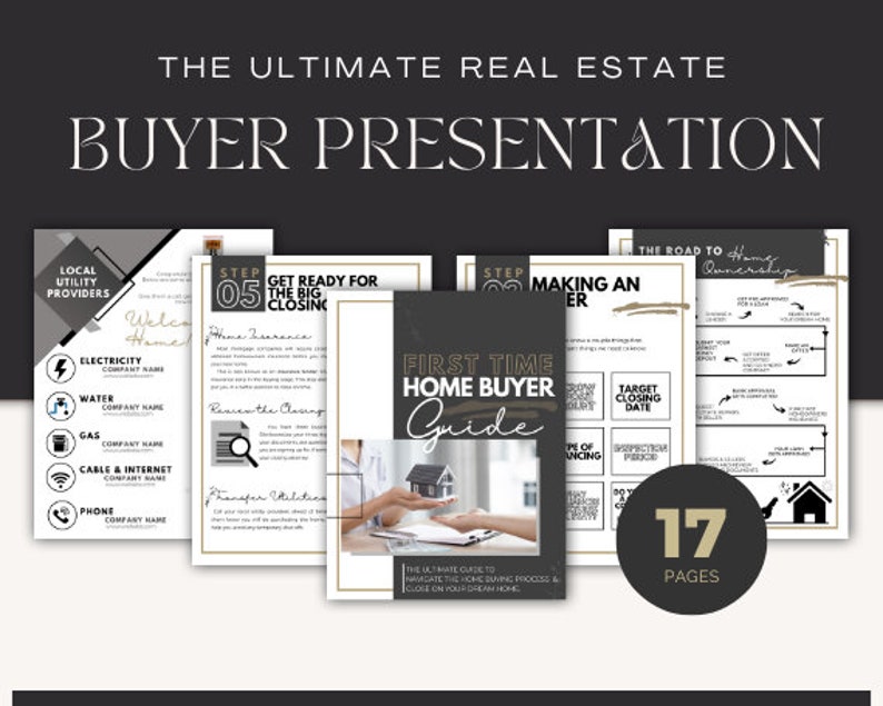 Home Buyer Presentation Guide Real Estate Handout Real Estate Print