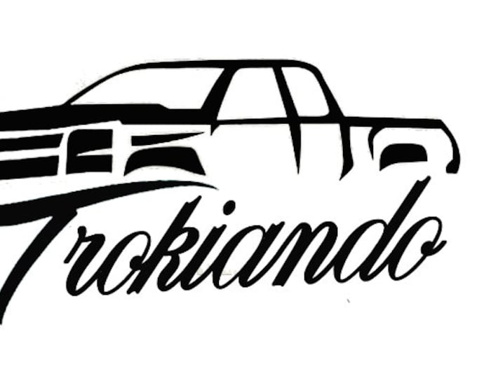 Trokiando, Truck, Vinyl Decal - Etsy