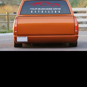Custom Car Wash and Detailing Business Decal..