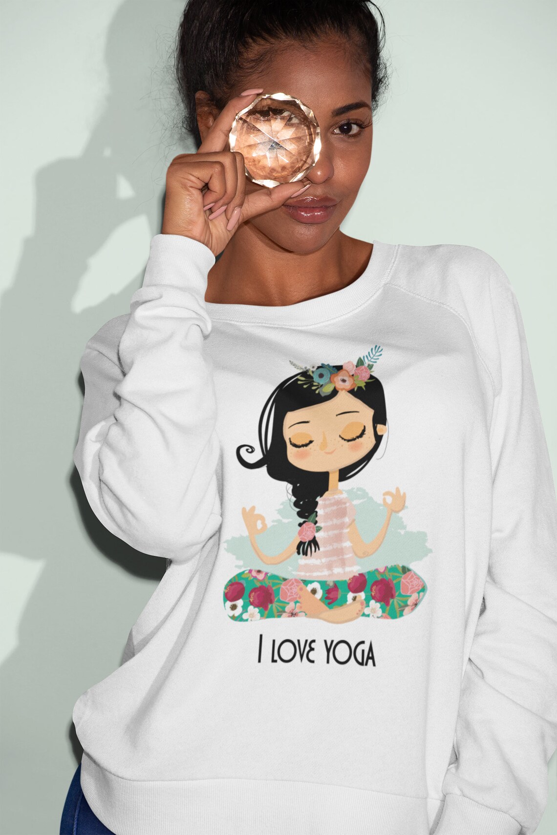 Yogi high low sweatshirt Clearance