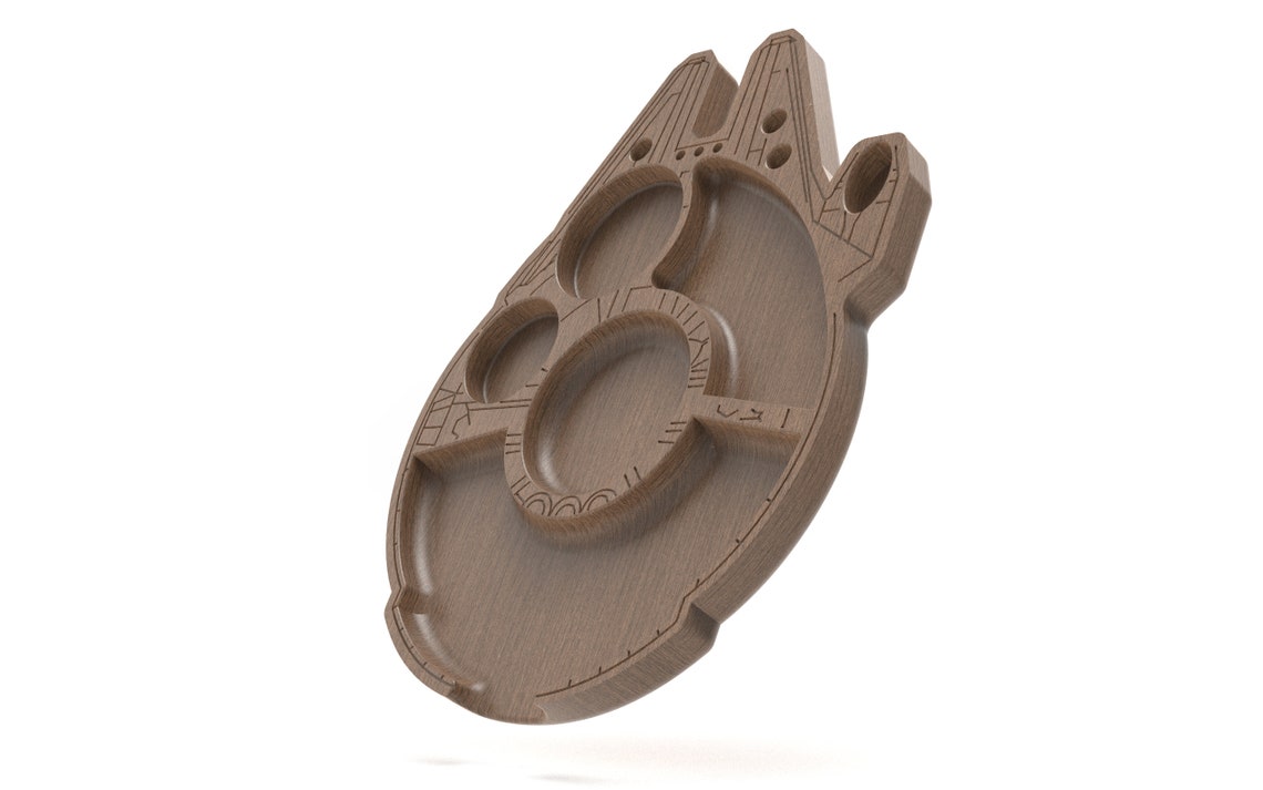 Millennium Falcon Rolling Tray CNC Router Engraver Machine Etsy