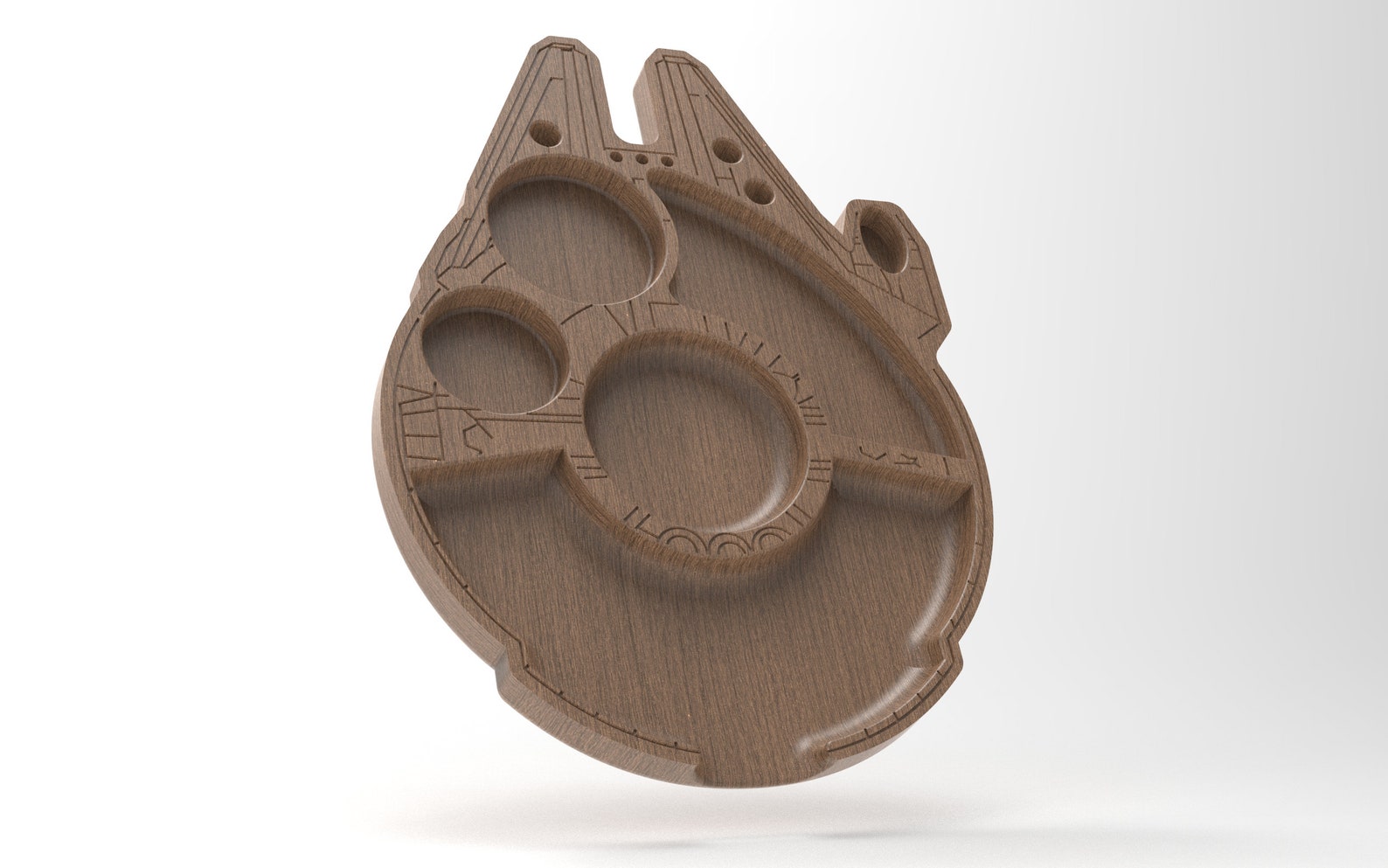 Millennium Falcon Rolling Tray CNC Router Engraver Machine Etsy Canada