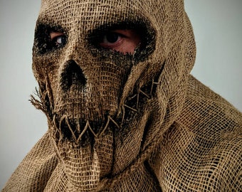Hessische Halloween-vogelverschrikker volledig hoofdmasker