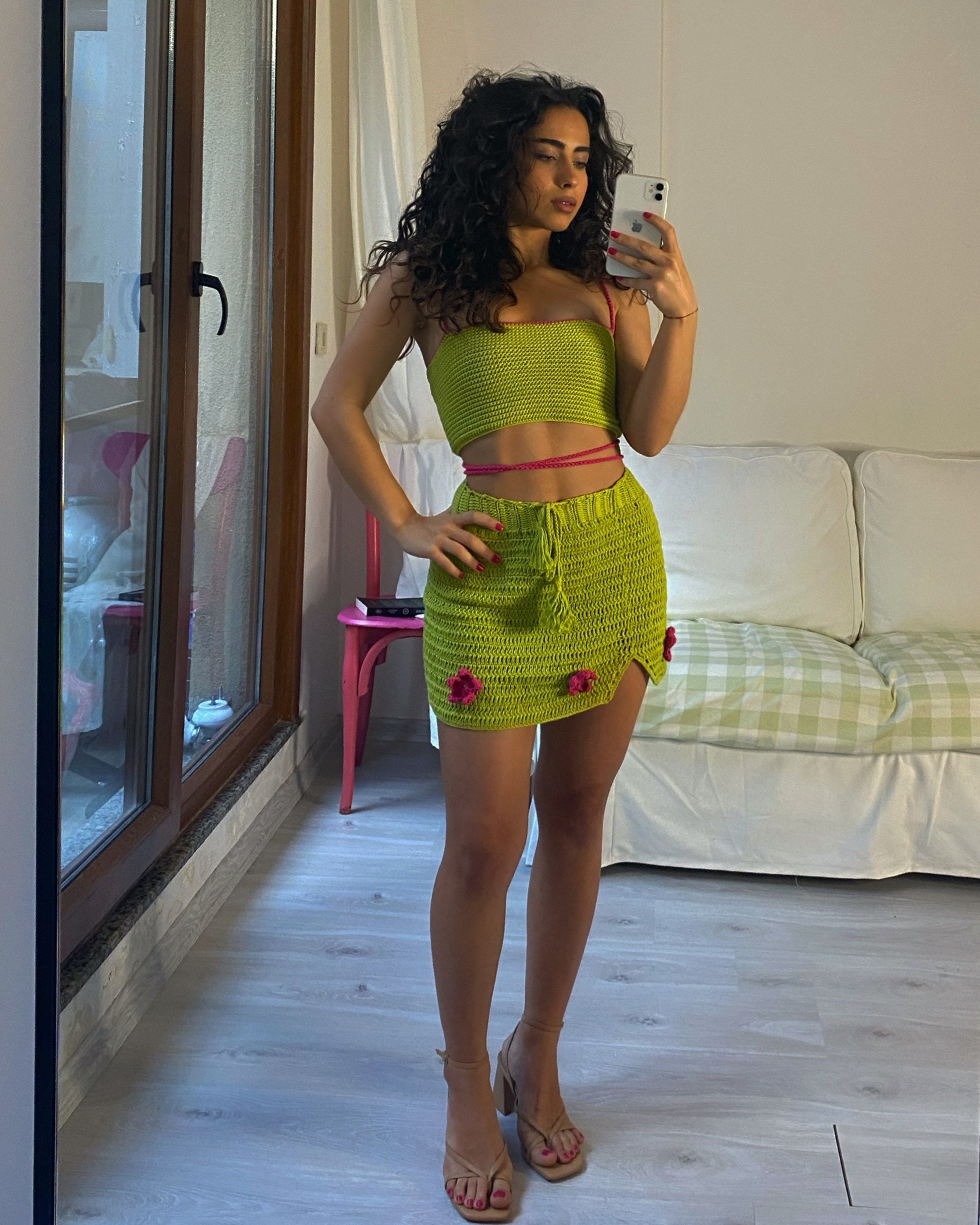 festival crochet skirt