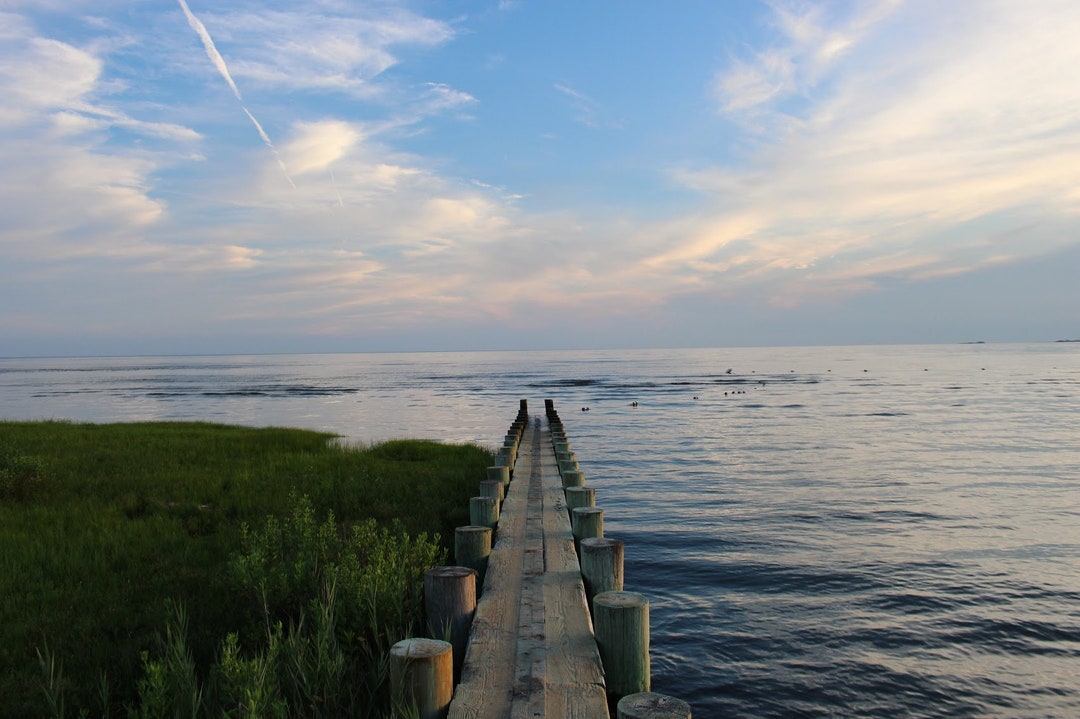 Unframed Pier at Harvey's Beach Old Saybrook CT Photograph Etsy