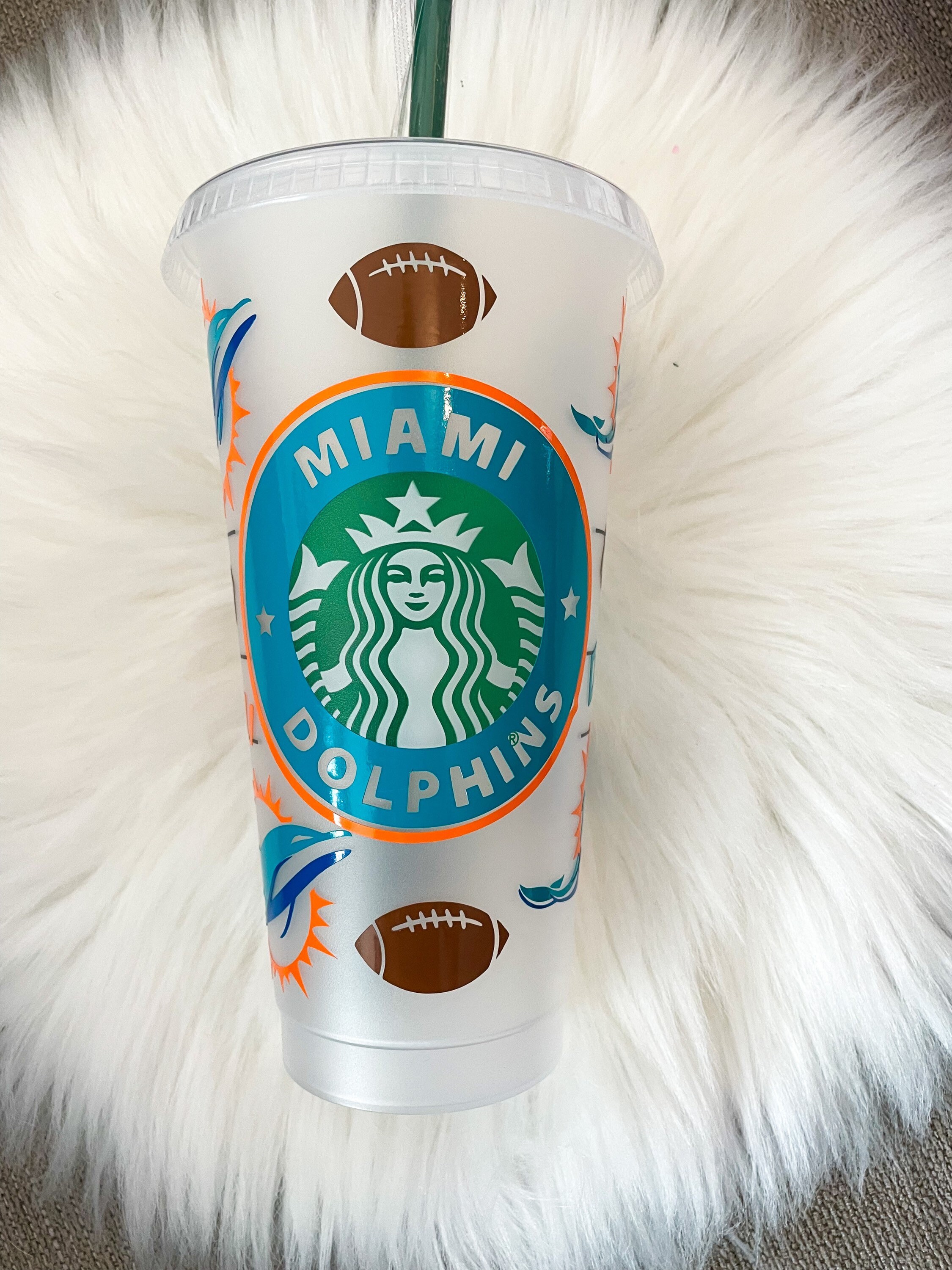Miami Dolphins Starbucks Cup - Etsy UK