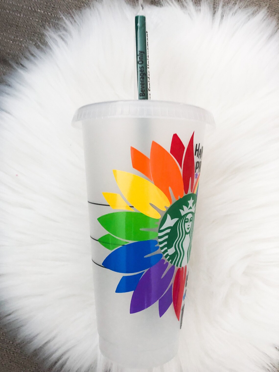 Starbucks 24oz Rainbow LGBTQ Pride Cup Etsy