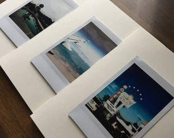 Vintage Inspired Travel Photography Blank Cards - Original Instax Photography