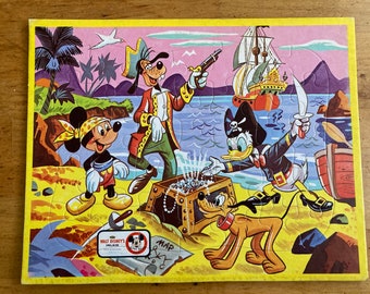 Vintage 1960's Walt Disney Puzzle Mickey Mouse Donald Duck