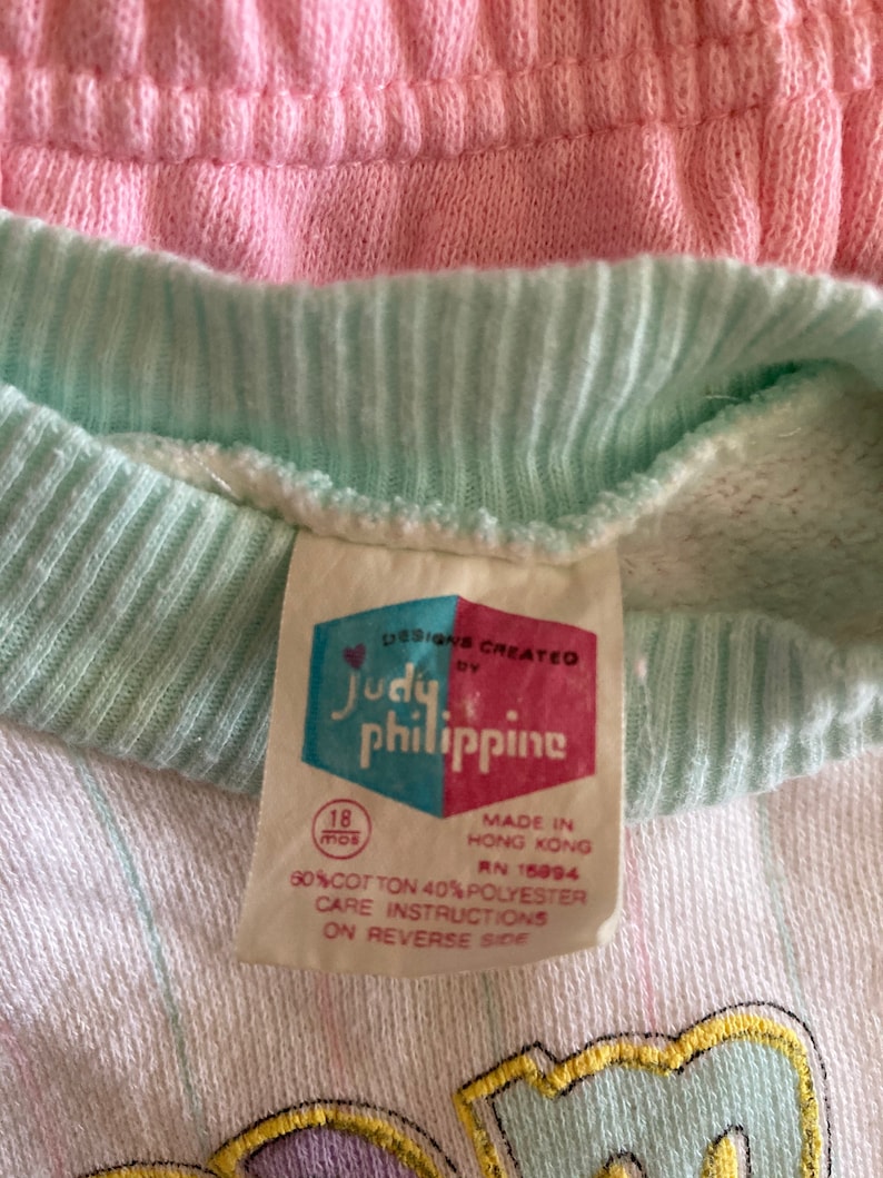 18 Months Judy Philippine Brand 1990 Vintage Baby Sweatsuit