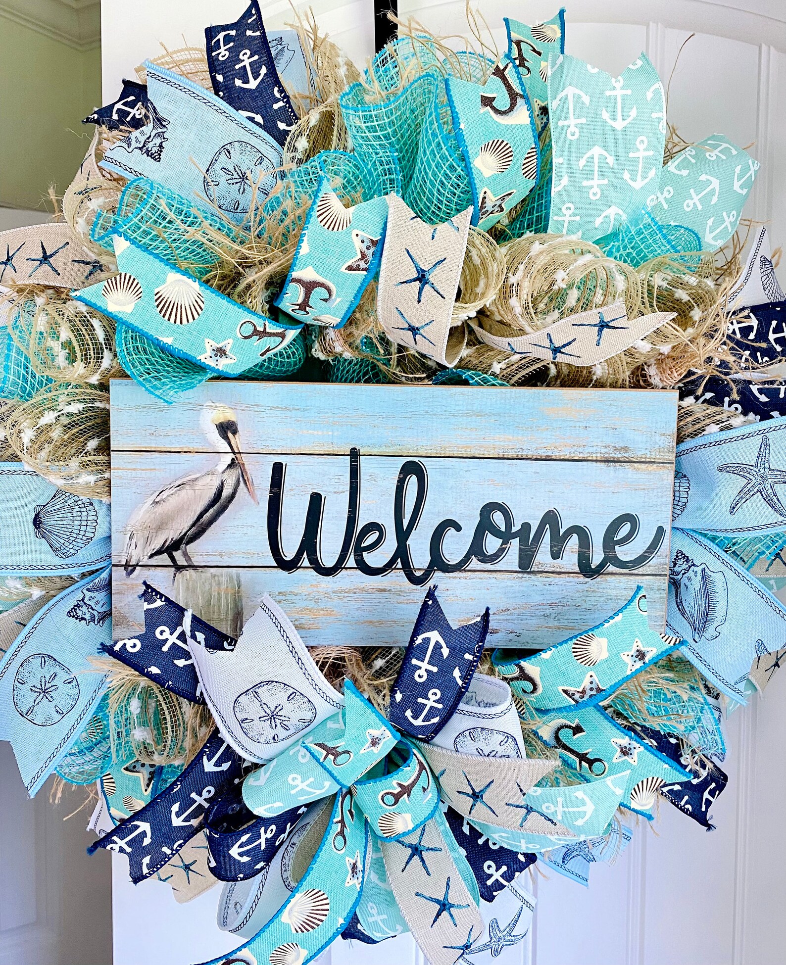 Wreath Beach Wreath Summer Wreath Etsy