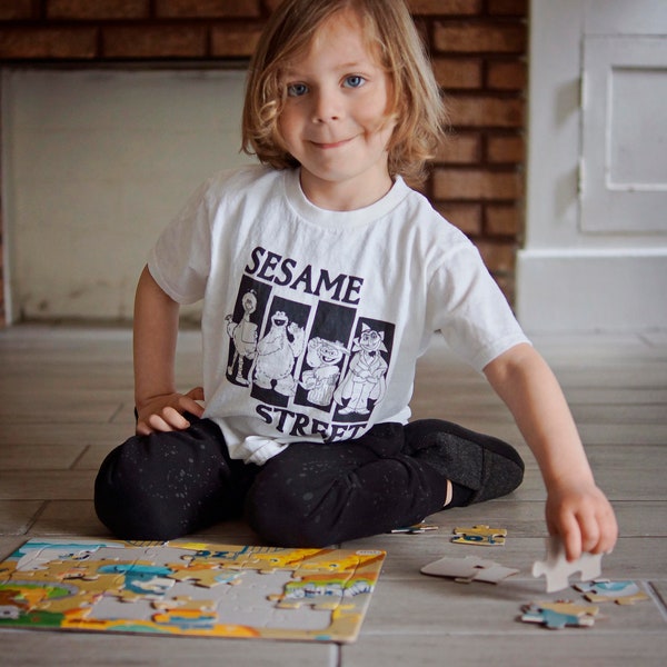 Sesame Street Punk Band Kids T Shirt great for young rockers