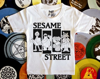 Sesame Street Punk Band Kids T Shirt great for young rockers