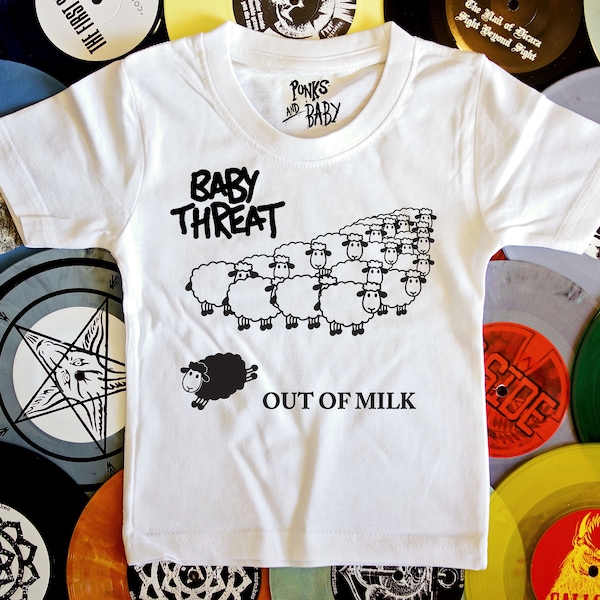 Out of Milk Punk Band Kids T Shirt great for young rockers