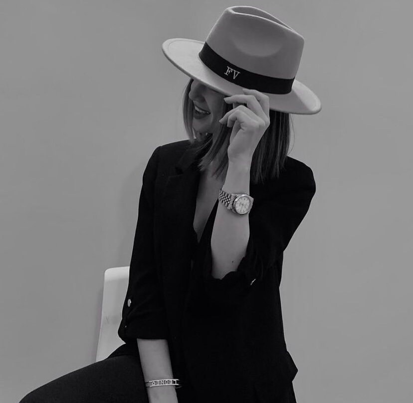 Personalised Monogram Fedora Hat Embroidered Initials Boutique Etsy