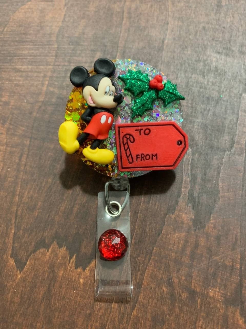 Disney Character Christmas ID name badge ID badge holder ID Etsy