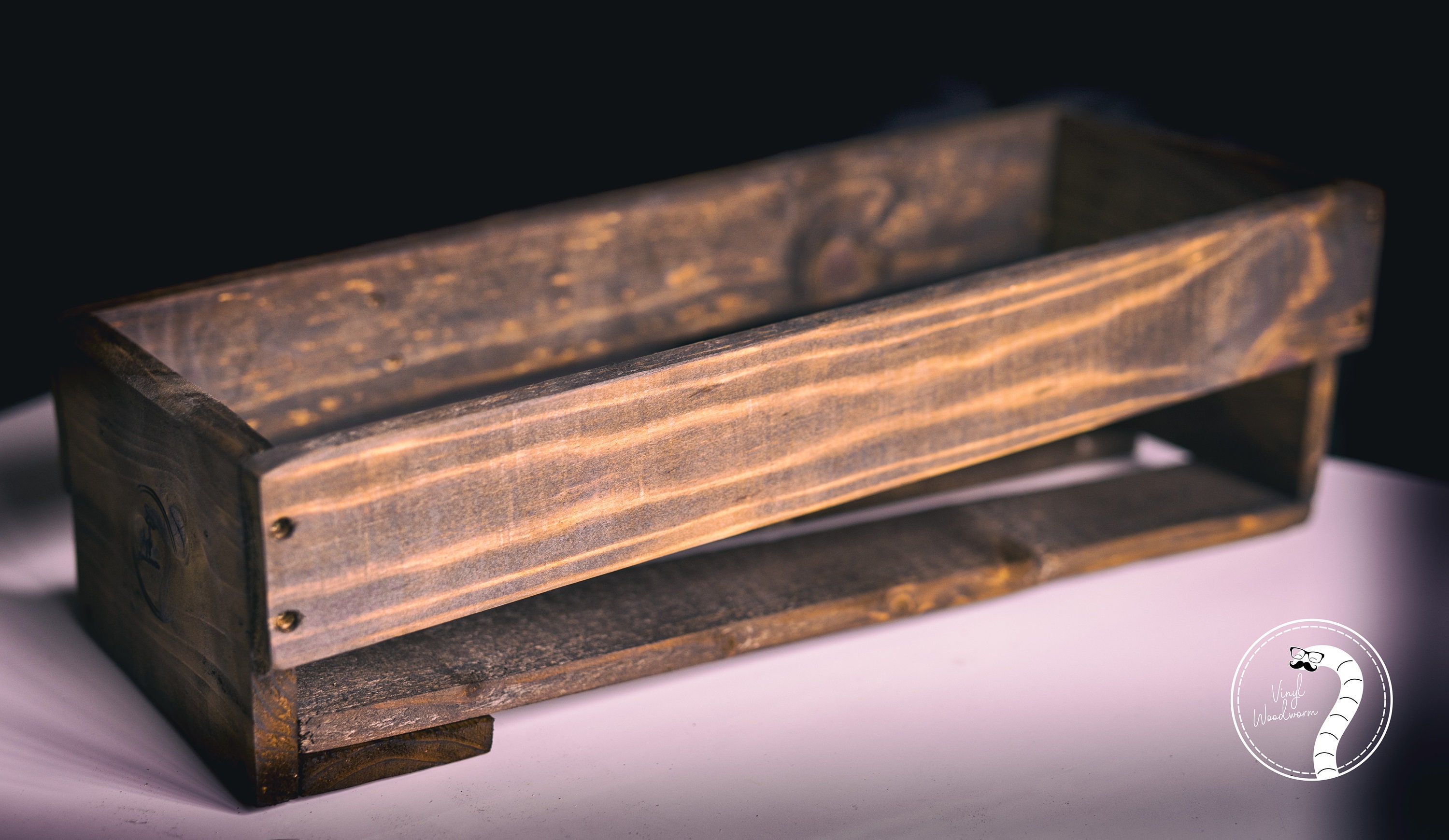 Handmade wooden record storage box for 130 7 inch vinyl Etsy