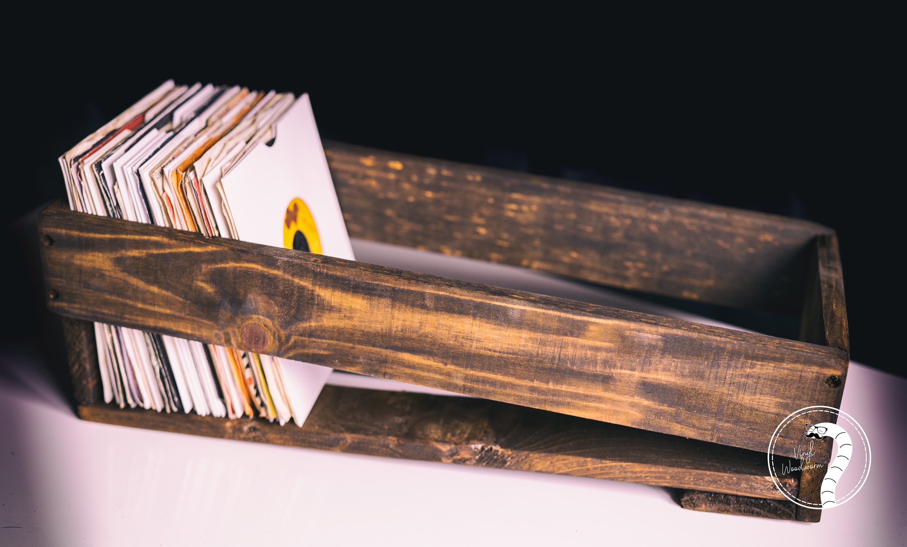 Handmade Wooden Record Storage Box for 130 7 Inch Vinyl Etsy UK