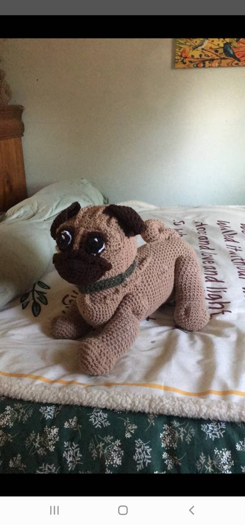 Button Your Way Brown Pug