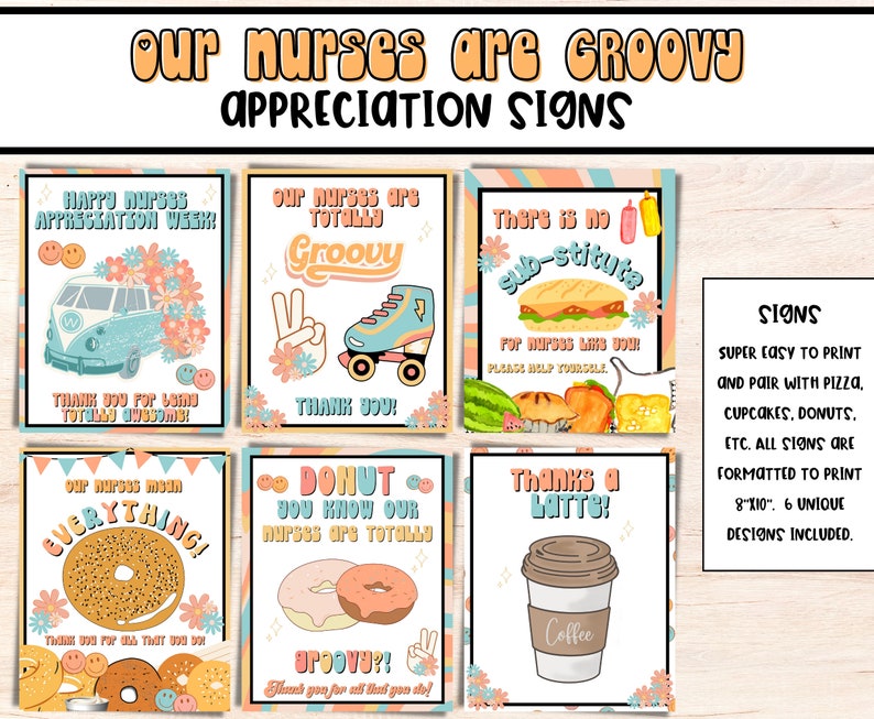 Nurses Appreciation Week Editable Itinerary | Hospital Staff DIY Bulk ...