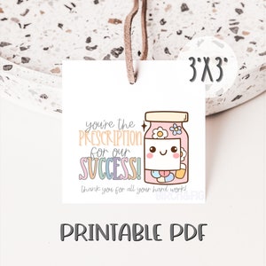 Funny PHARMACIST & PHARMACY Week Printable Gift Tag | Employee ...