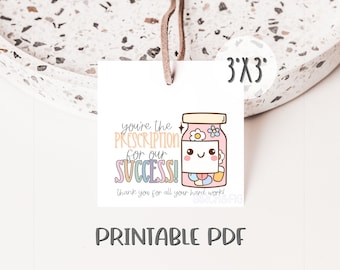 Funny PHARMACIST & PHARMACY Week Printable Gift Tag | Employee Appreciation | Happy Pharmacist Week | Pharmacy Team Gift Tag DIY | Pharmacy