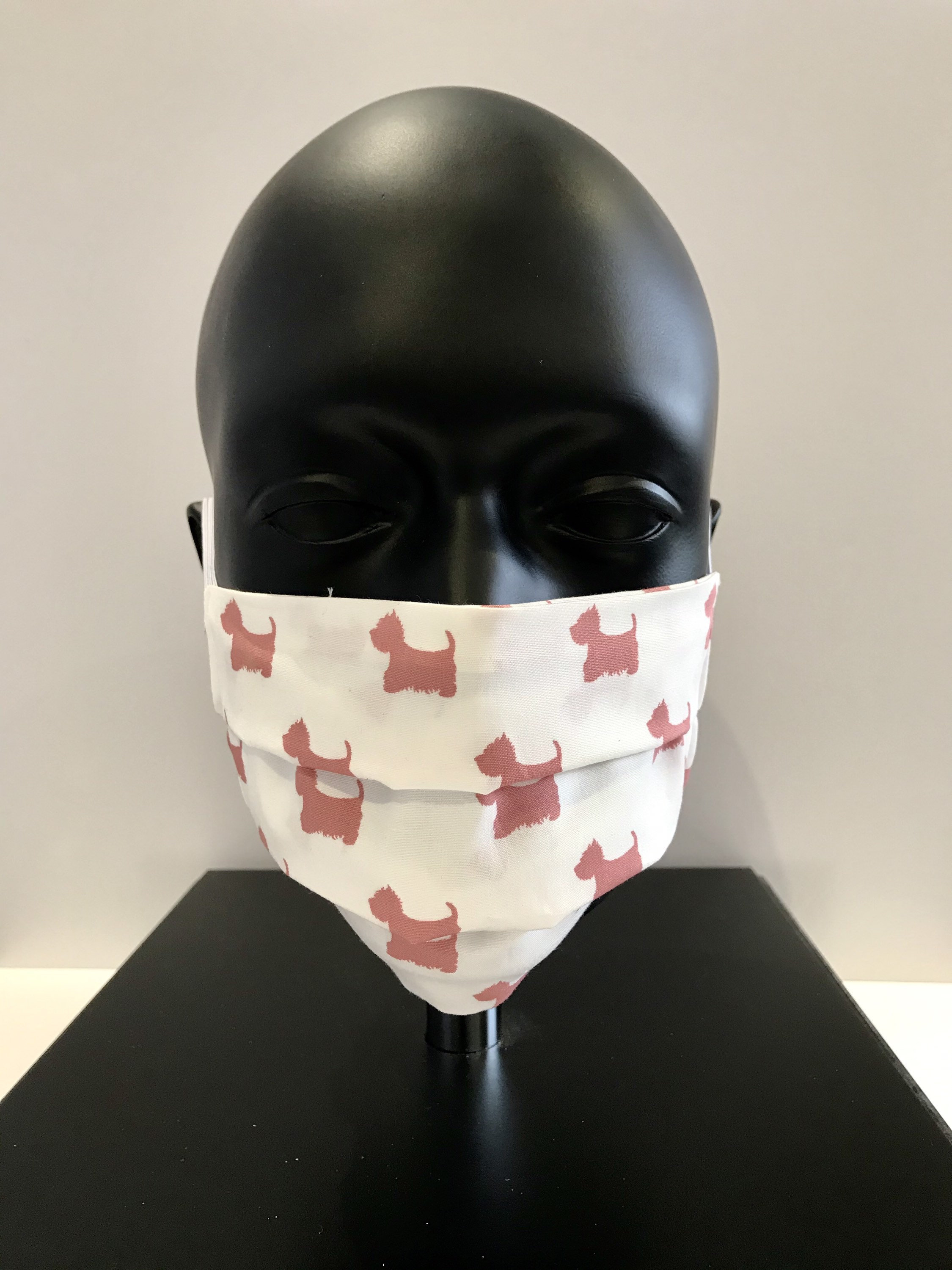 Scottie dog print face mask Etsy