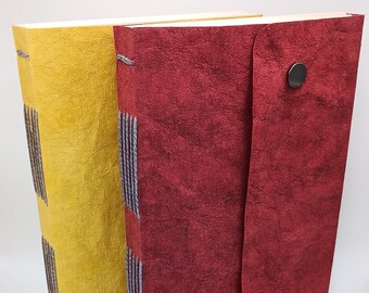 Large Vegan Tree Leather Bullet Journals with Parchment